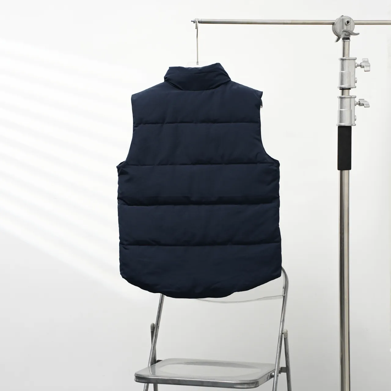 P340 CANADA GOOSE丨Canada Goose slanted pocket stand collar down vest Color: dark blue black label Size: XS-XXL